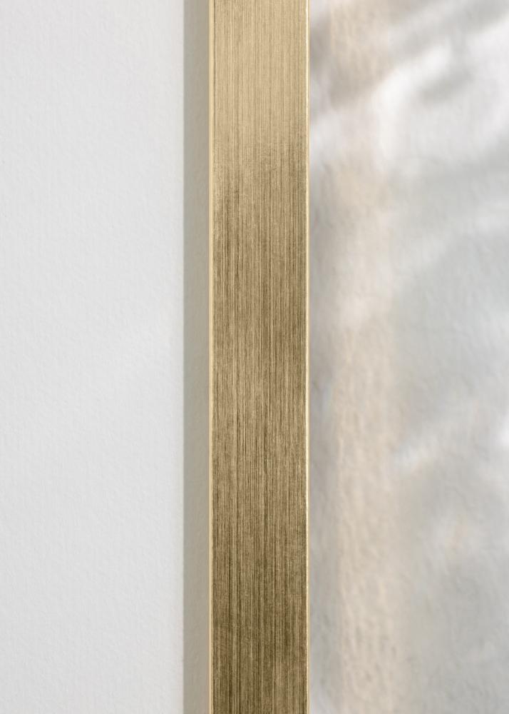 Cadre Trendy Or 18x24 cm - Passe-partout Blanc 13x17 cm