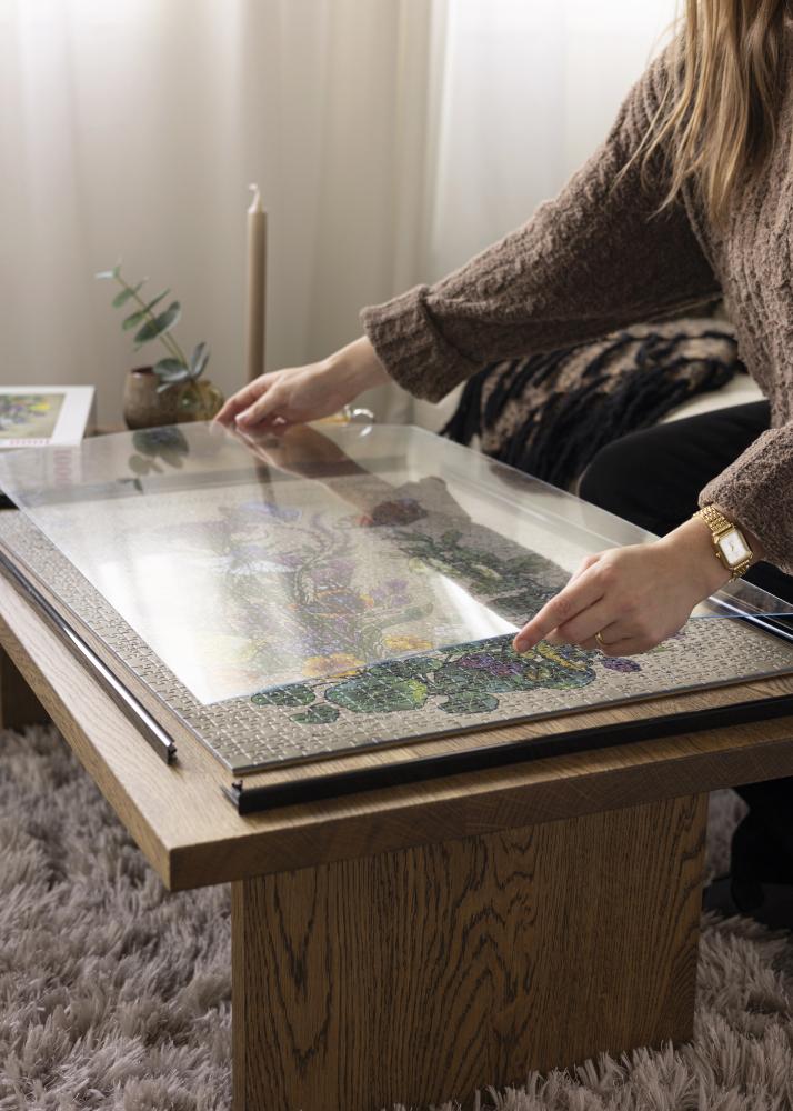 Cadre de puzzle Noir 37,5x98 cm