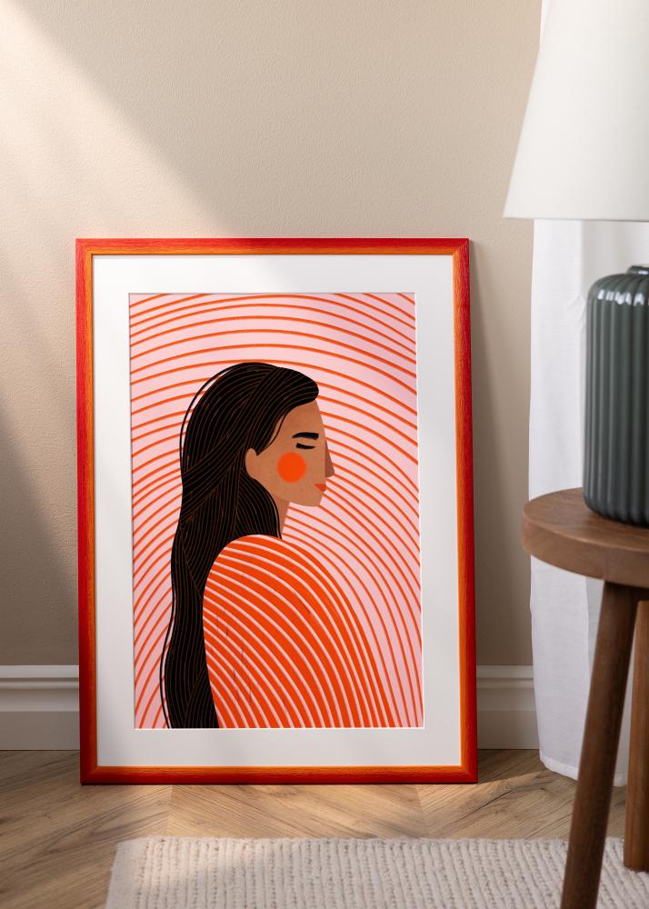 Cadre Cornwall Verre Acrylique Rouge 40x40 cm