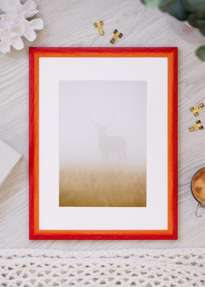 Cadre Cornwall Verre Acrylique Rouge 40x40 cm