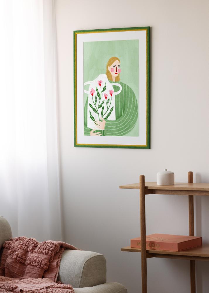 Cadre Cornwall Verre Acrylique Vert 30x40 cm