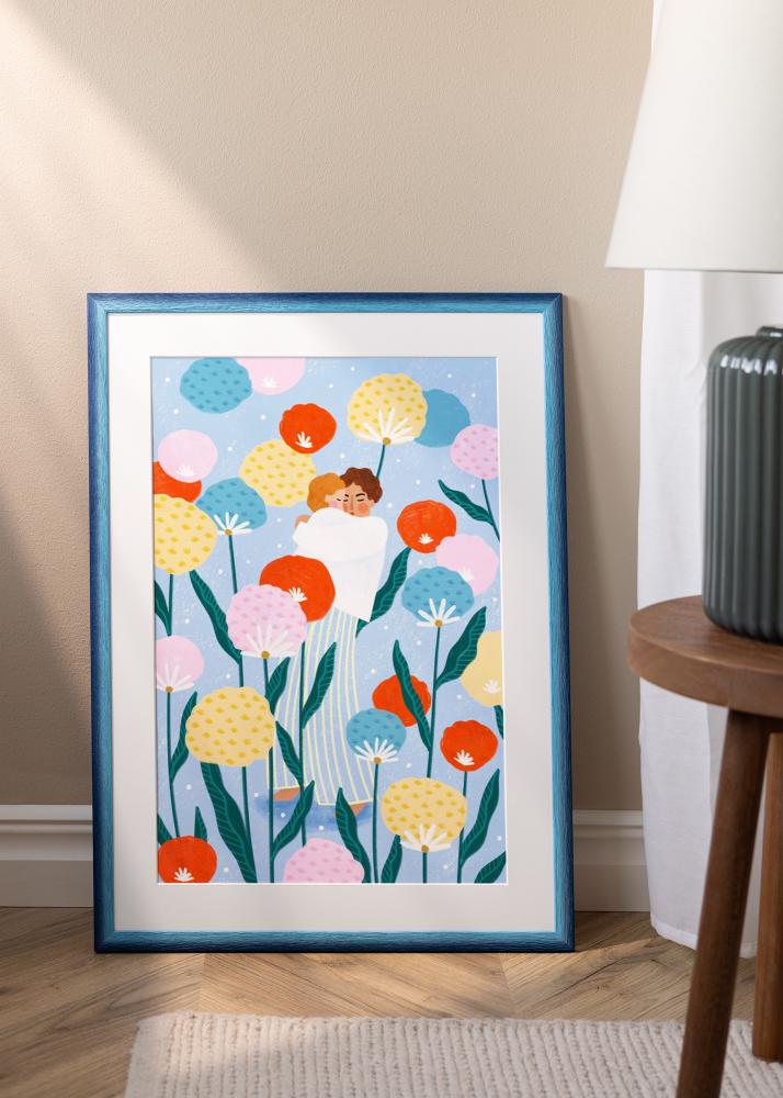 Cadre Cornwall Verre Acrylique Bleu Foncé 70x100 cm