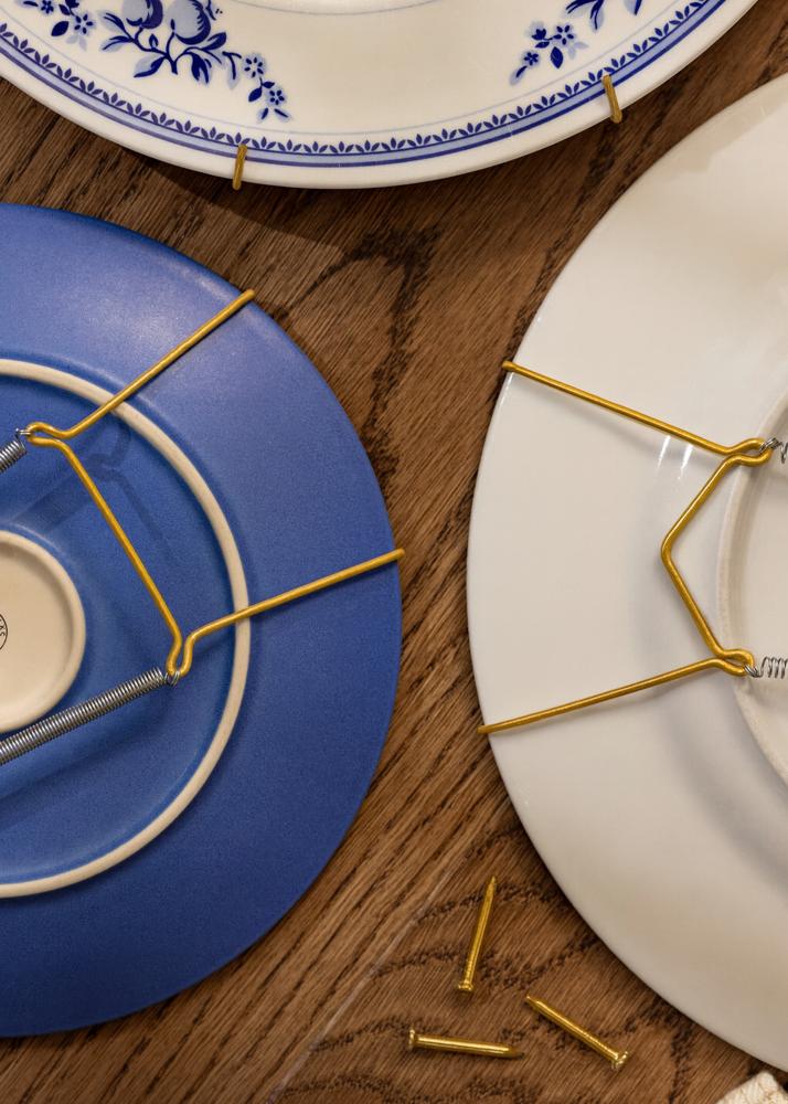 Accroche-assiette en laiton 24-36 cm