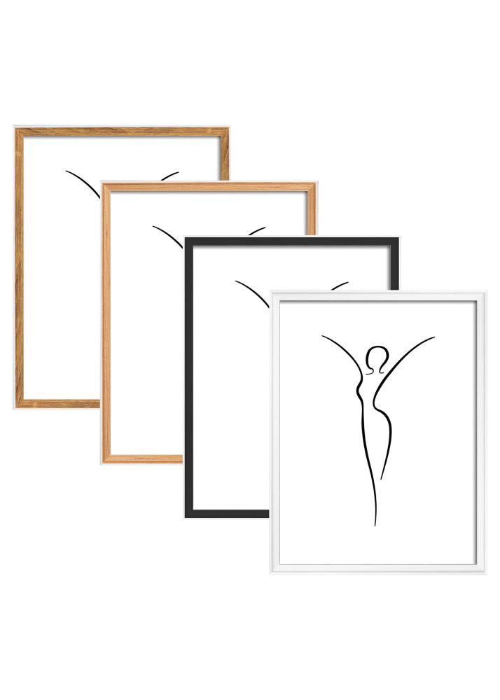 Cadre Silhouette Blanc 40x50 cm