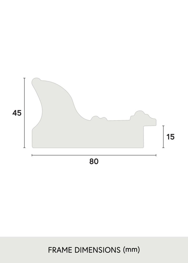 Cadre Scarborough Verre Acrylique Noir 30x40 cm