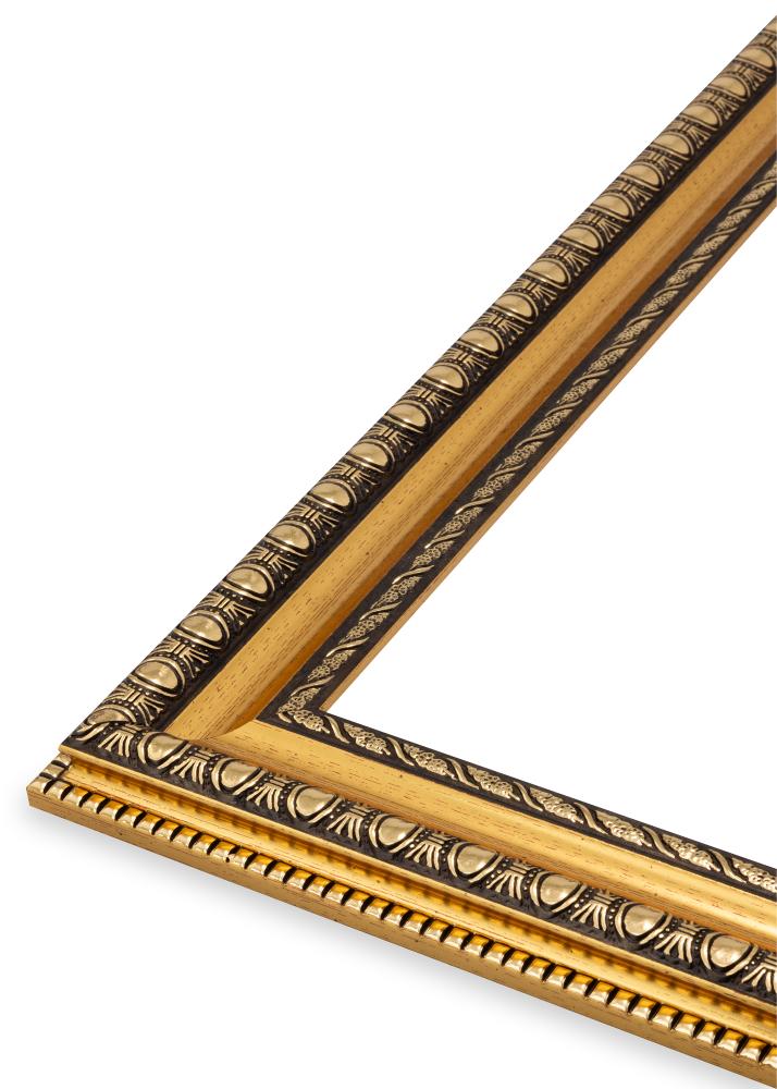 Cadre Ornato Verre Acrylique Gold 40x40 cm