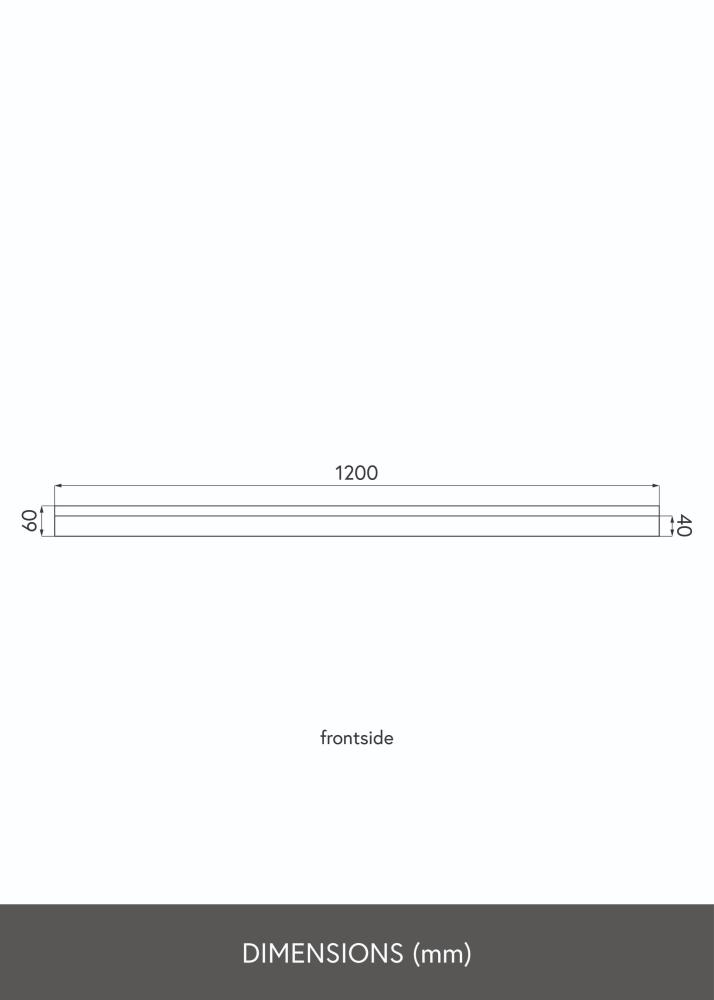 KAILA Étagère en chêne 120 cm