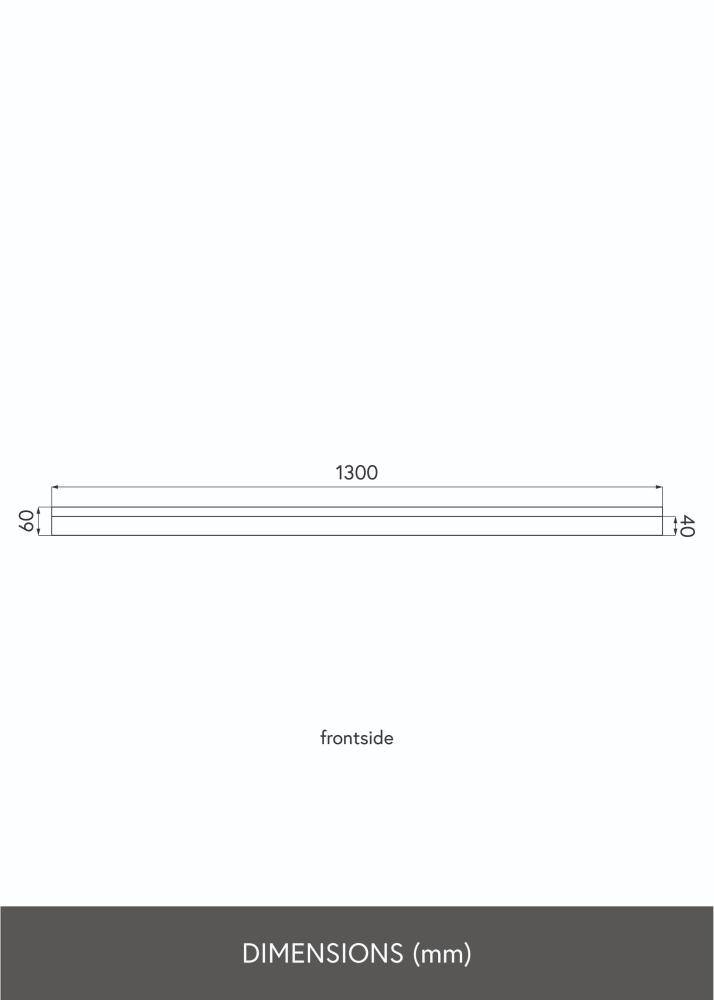 KAILA Étagère en chêne 130 cm