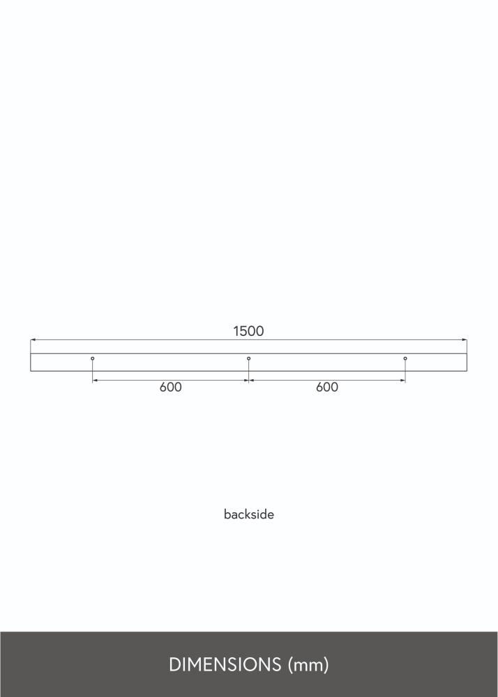 KAILA Étagère pour Cadre Blanche 150 cm