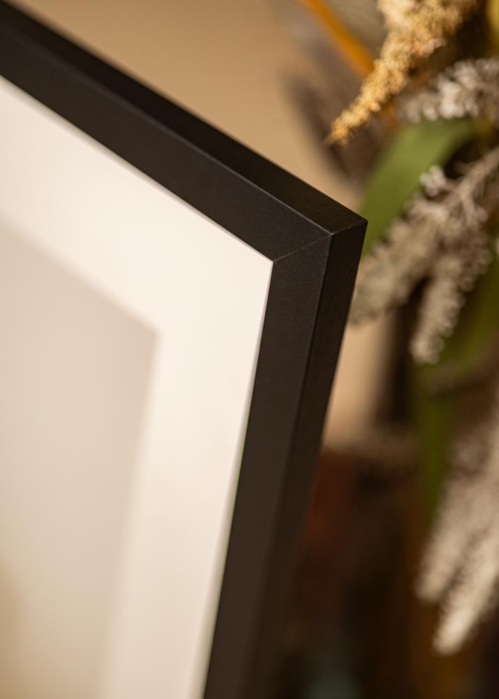 Cadre Deco Noir 50x100 cm - Passe-partout Blanc 40x90 cm