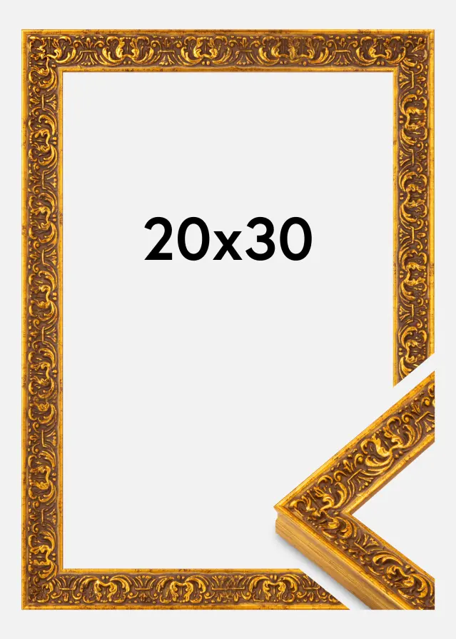 Cadre Amber Verre Acrylique Or 20x30 cm