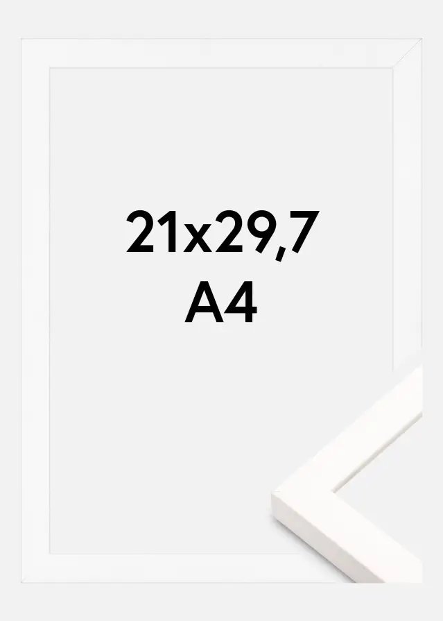 Cadre Brooke Verre acrylique Blanc 21x29,7 cm (A4)