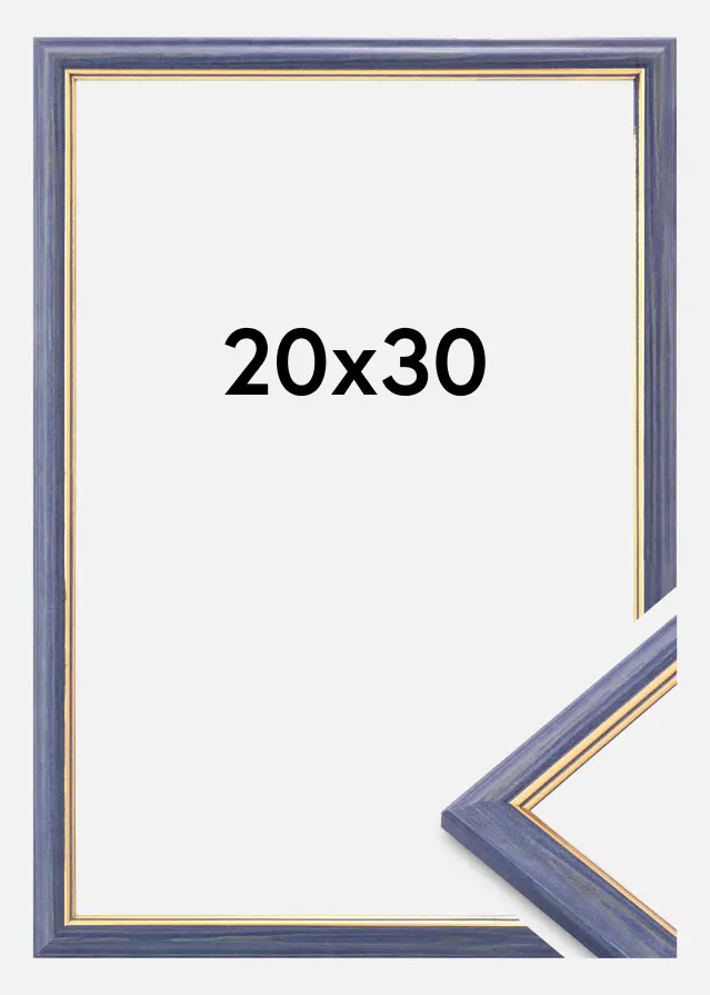 Cadre Claudia Verre Acrylique Bleu 20x30 cm