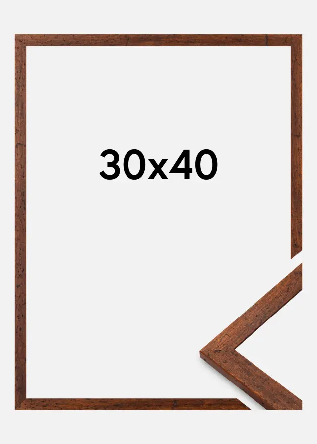 Cadre Humphrey Verre acrylique Marron 30x40 cm