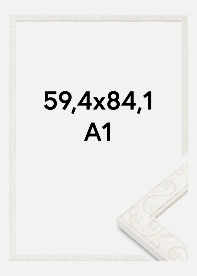 Cadre Milton Akrylglas Blanc 59,4x84,1 cm (A1)