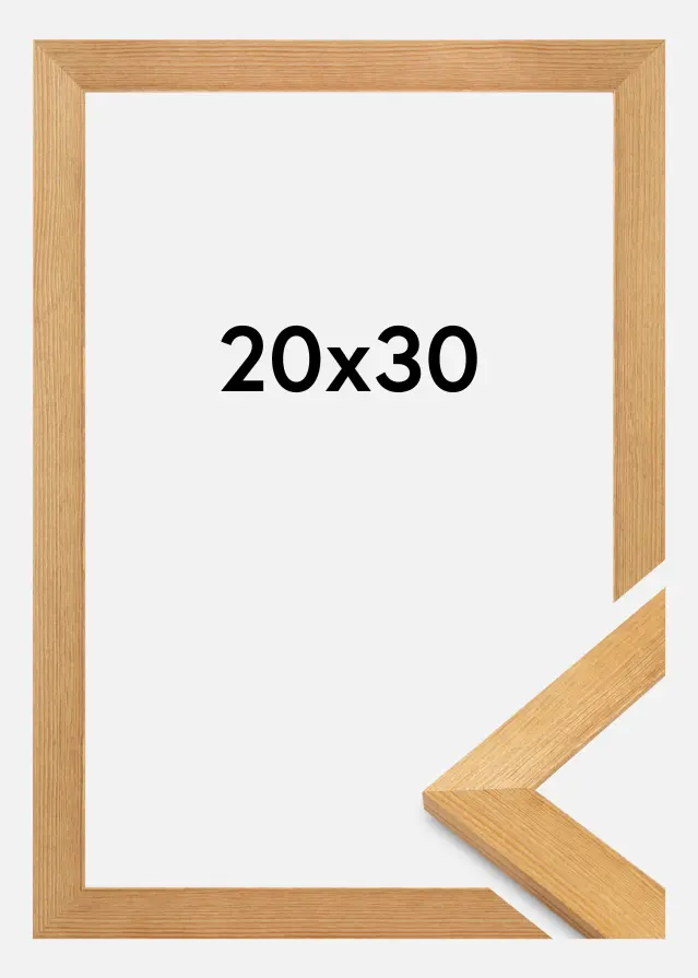 Cadre Sandra Verre acrylique Chêne massif 20x30 cm