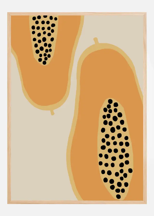 Papaya Fruit Poster