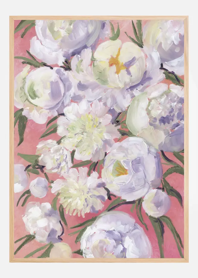 Kinsly painterly bouquet Poster