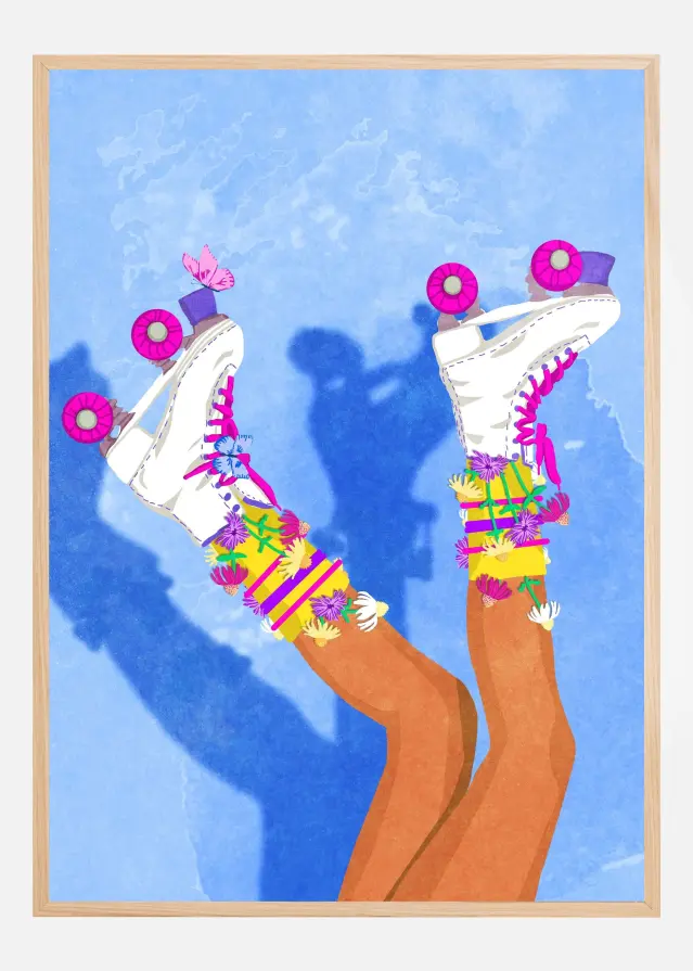 Skate like a Girl Poster