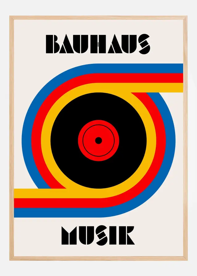 Bauhaus Musik Vinyl Poster