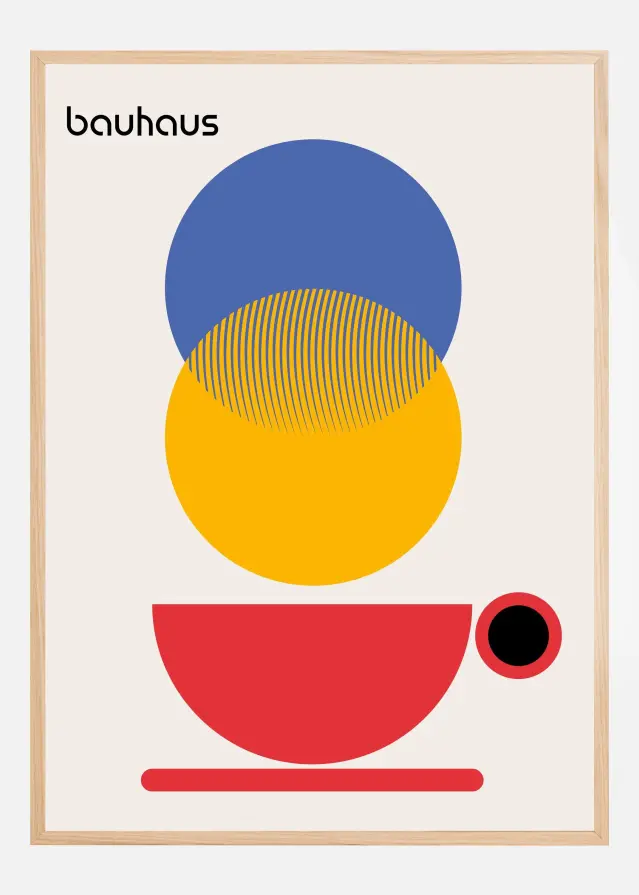 Bauhaus Coffee Abstract Poster