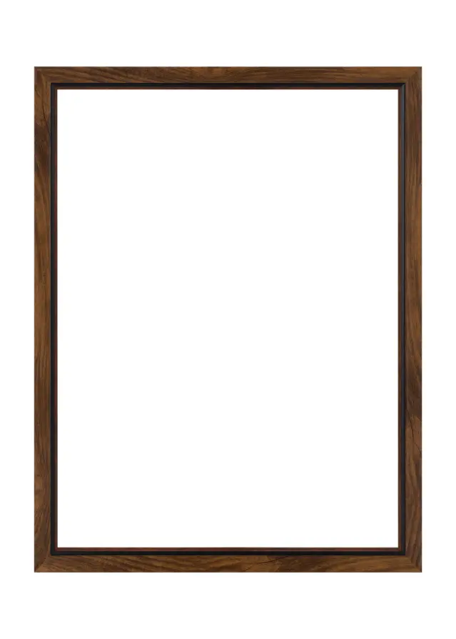 Cadre Apex Verre Acrylique Walnut 40x40 cm