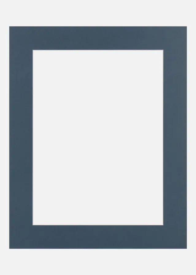 Passe-partout Blue Monday (noyau blanc) 40x50 cm (28,7x41 - A3)