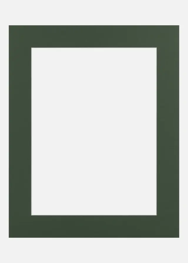 Passe-partout Forest Green (noyau blanc) 40x50 cm (29x39)