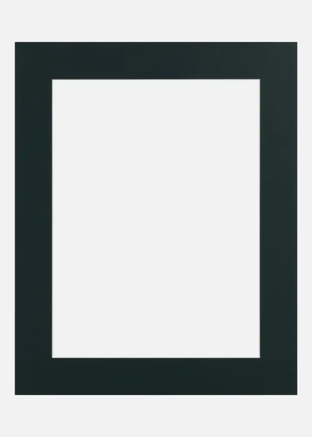 Passe-partout Midnight Green (noyau blanc) 40x50 cm (28,7x41 - A3)