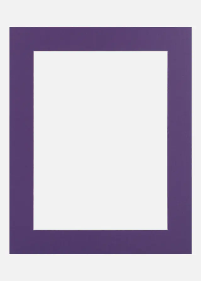 Passe-partout Purple Iris (noyau blanc) 40x50 cm (29x39)