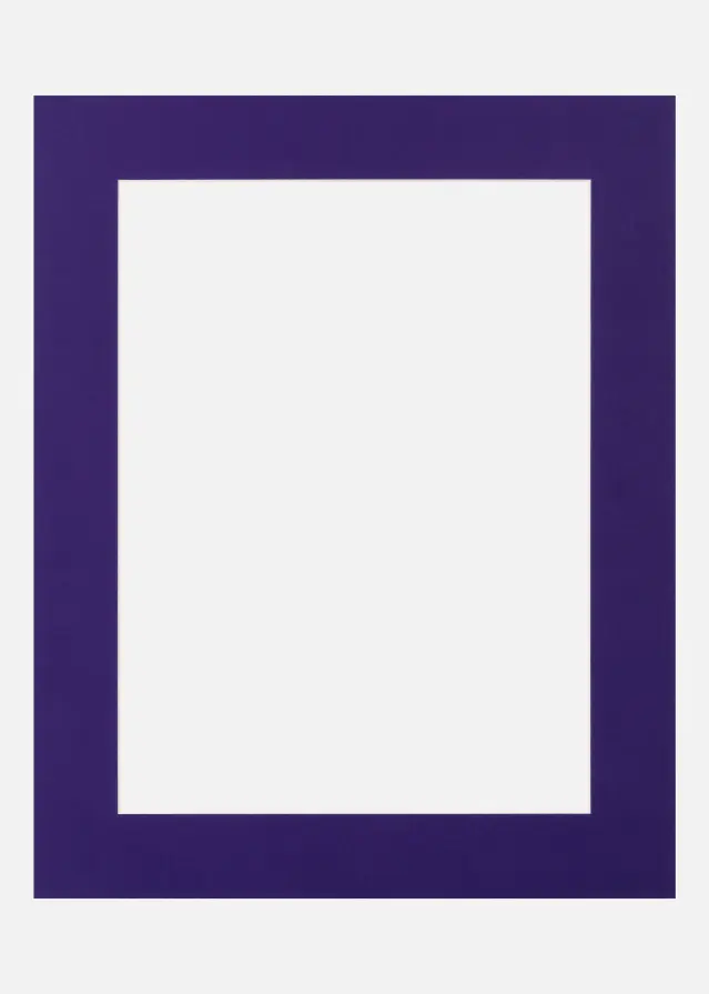 Passe-partout Dark Purple (noyau blanc) 40x50 cm (29x39)