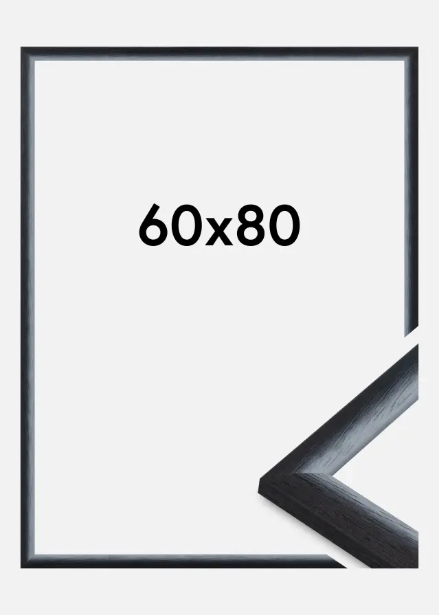 Cadre Cornwall Verre Acrylique Noir 60x80 cm