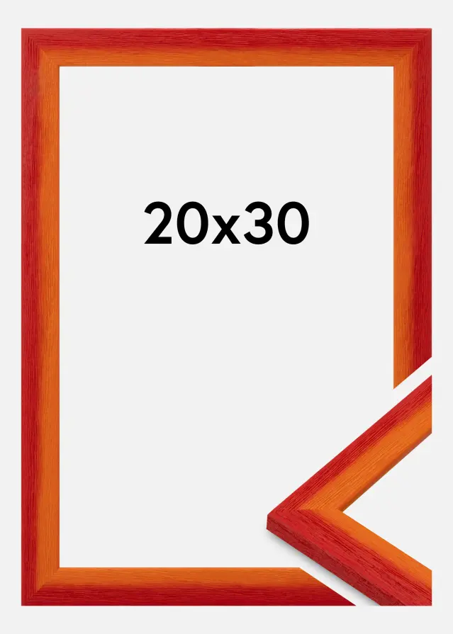 Cadre Cornwall Verre Acrylique Rouge 20x30 cm