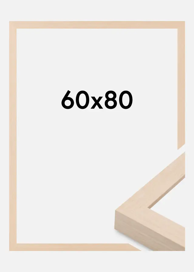 Cadre Cotswold Verre Acrylique Ivoire 60x80 cm