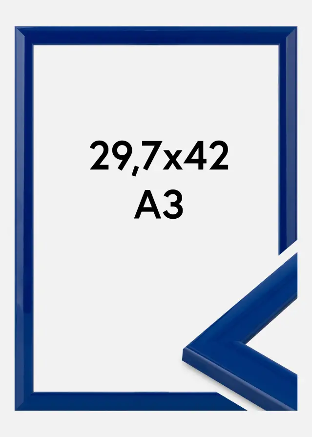 Cadre Dorset Verre Acrylique Bleu Foncé 29,7x42 cm (A3)