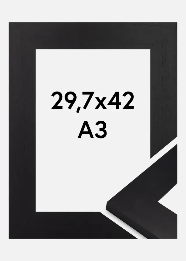 Cadre Dover Verre Acrylique Noir 29,7x42 cm (A3)