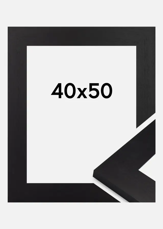 Cadre Dover Verre Acrylique Noir 40x50 cm