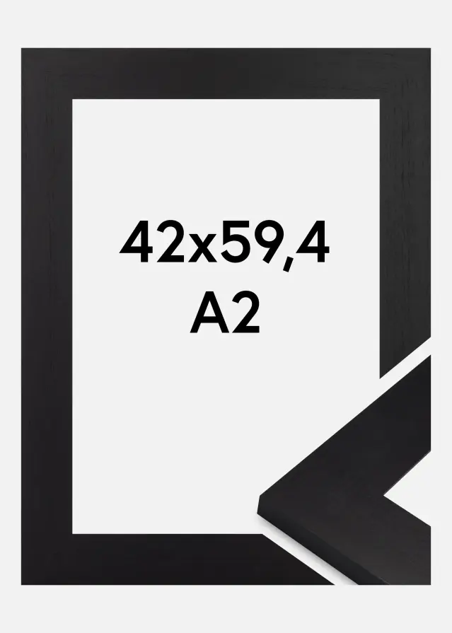 Cadre Dover Verre Acrylique Noir 42x59,4 cm (A2)