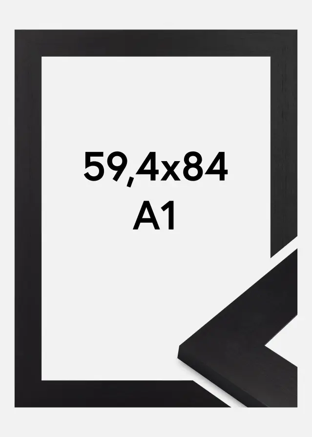 Cadre Dover Verre Acrylique Noir 59,4x84 cm (A1)