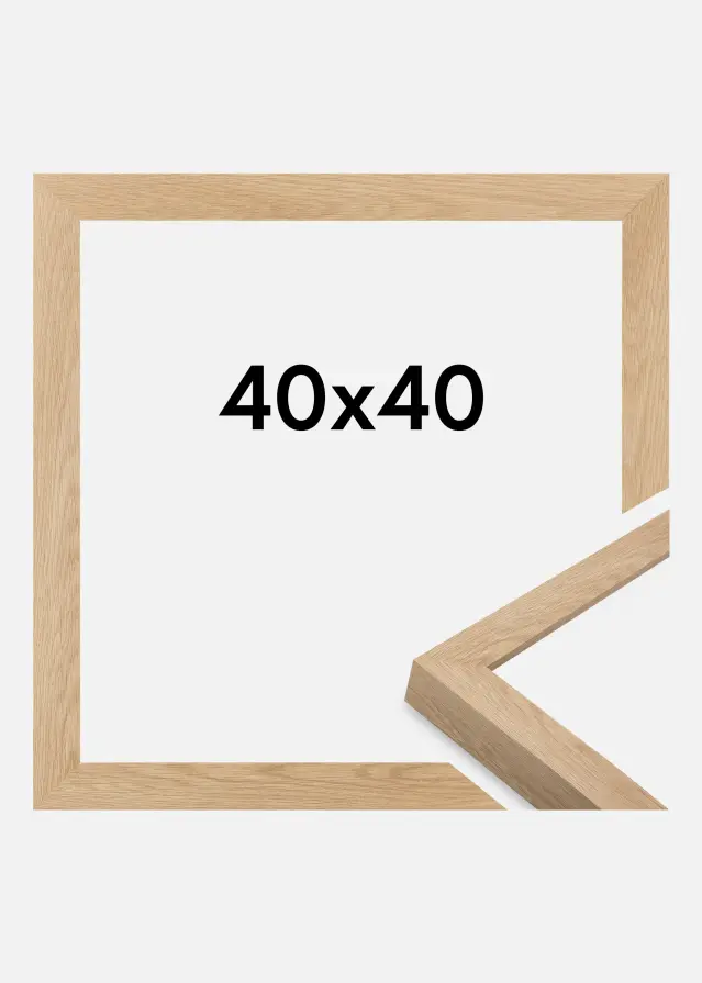 Cadre Wells Verre Acrylique Chêne 40x40 cm