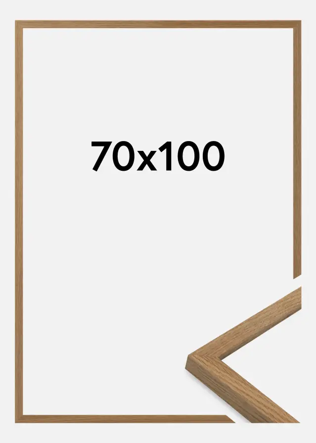 Cadre Salisbury Verre Acrylique Chêne 70x100 cm