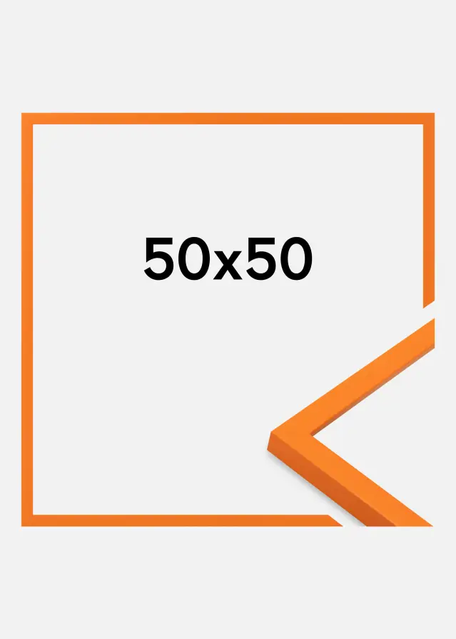 Cadre Kent Verre Acrylique Orange 50x50 cm