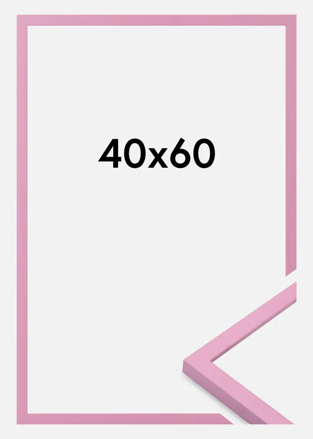 Cadre Kent Verre Acrylique Rose 40x60 cm