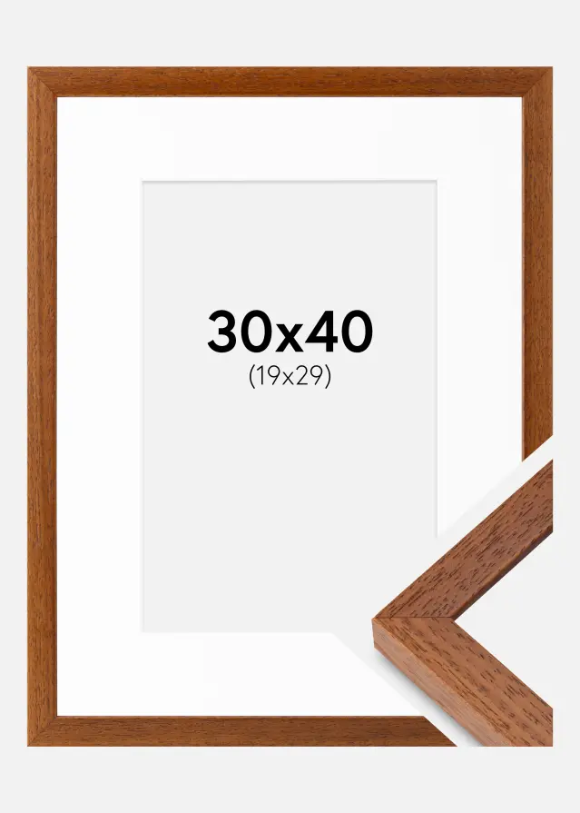 Cadre Hermes Livre 30x40 cm - Passe-partout Blanc 20x30 cm