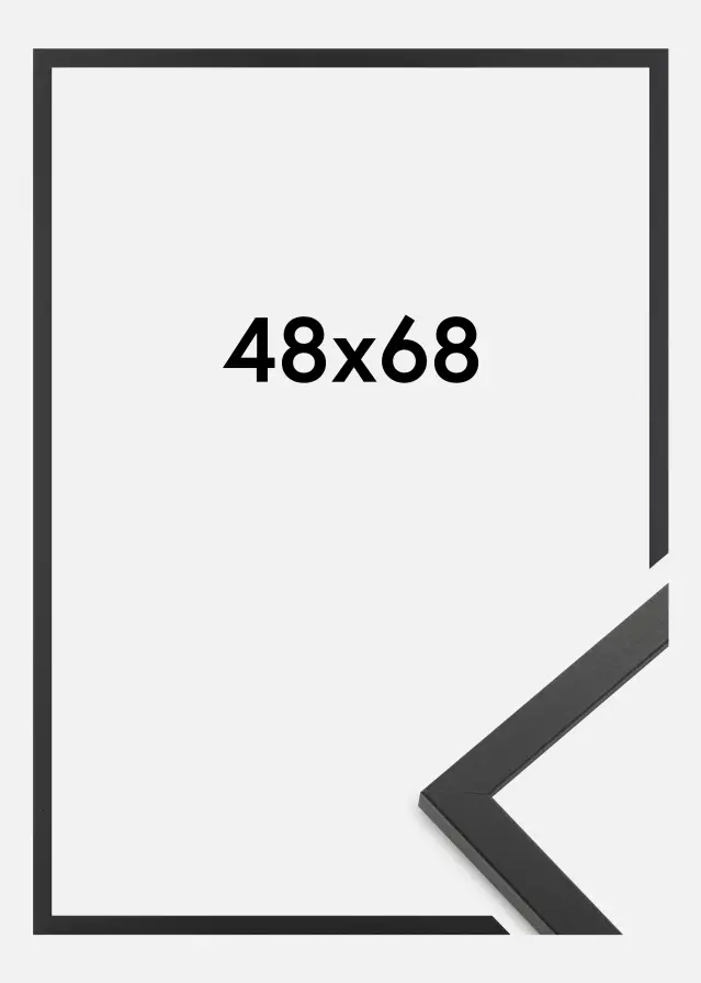 Cadre Trendy Verre Acrylique Noir 48x68 cm