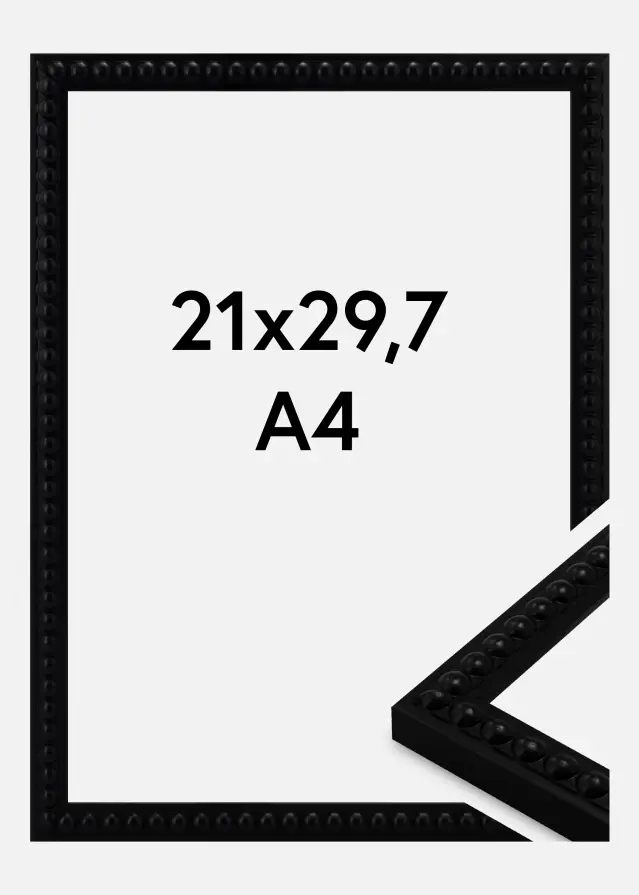 Cadre Perla Verre Acrylique Black 21x29.7 cm (A4)