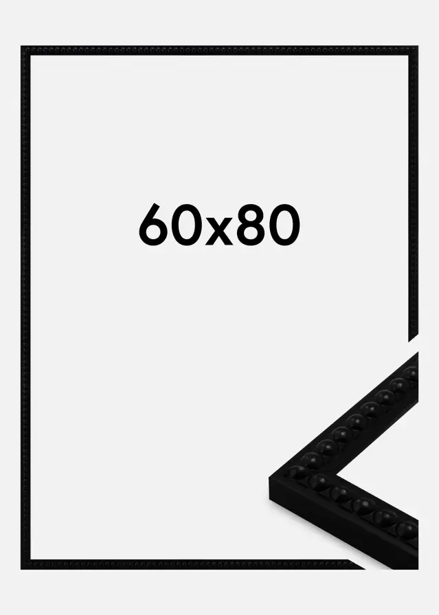 Cadre Perla Verre Acrylique Black 60x80 cm