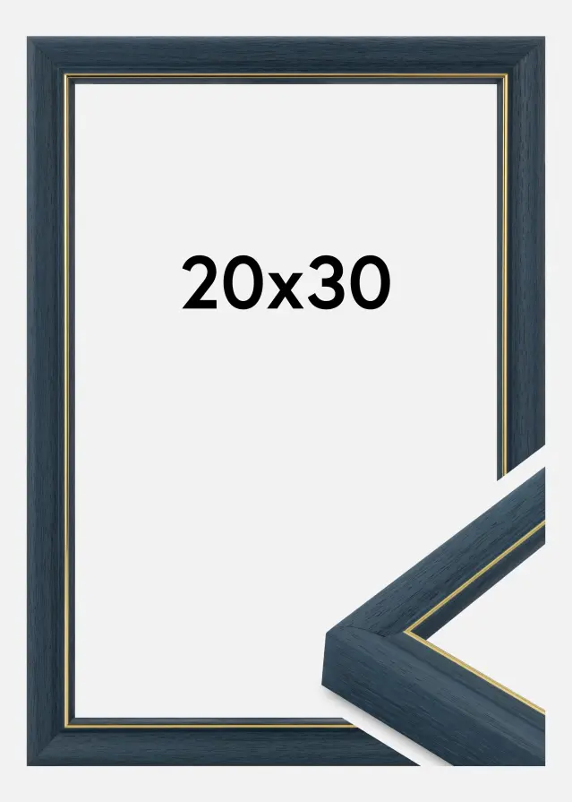 Cadre Canterbury Verre Acrylique Bleu 20x30 cm