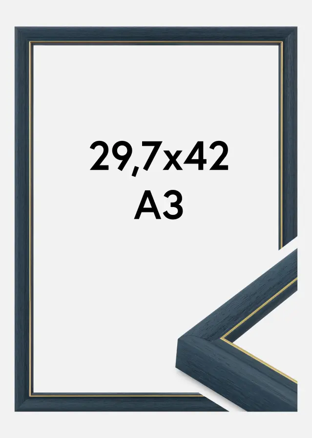 Cadre Canterbury Verre Acrylique Bleu 29,7x42 cm (A3)