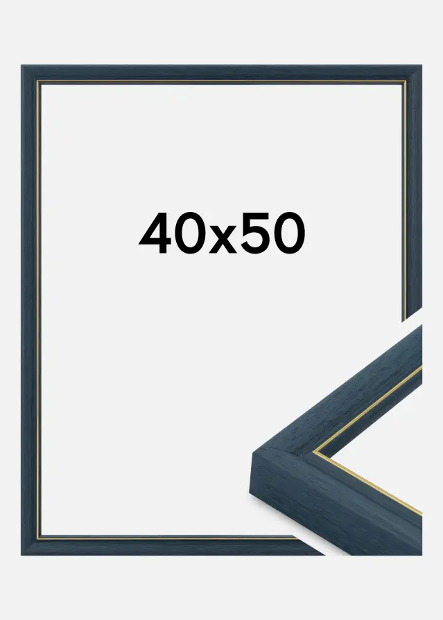 Cadre Canterbury Verre Acrylique Bleu 40x50 cm